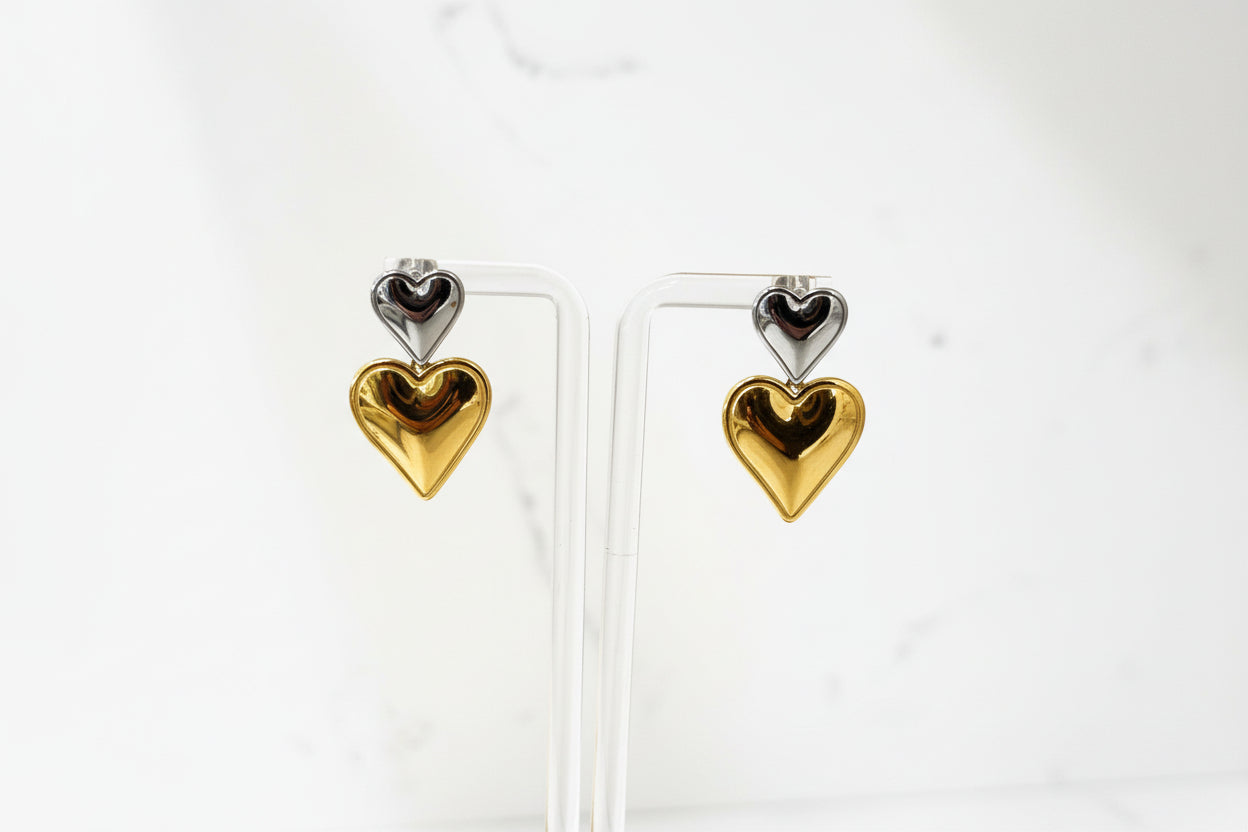 Duo Heart Earrings