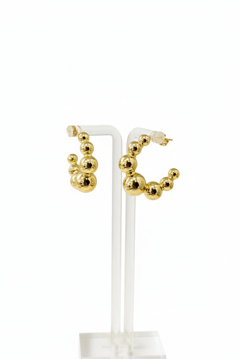 Golden Orbit Hoops
